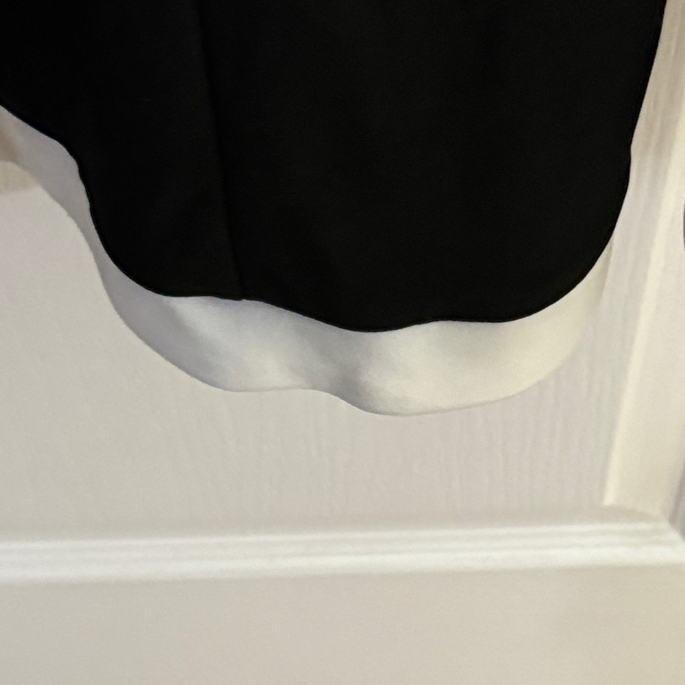 Chaps Black and White Dress Size Large EUC - Picture 4 of 6